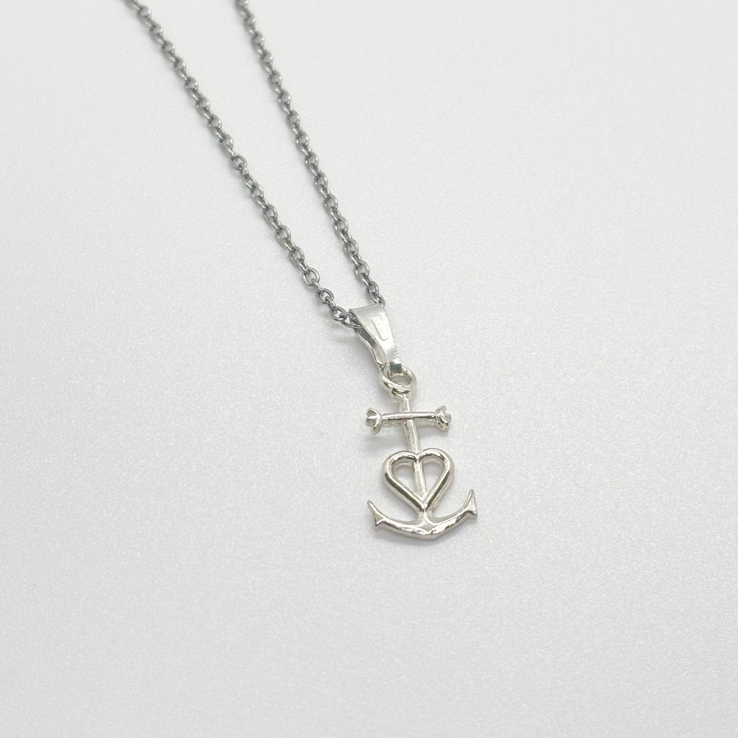 Catenina in acciaio - fede speranza carità