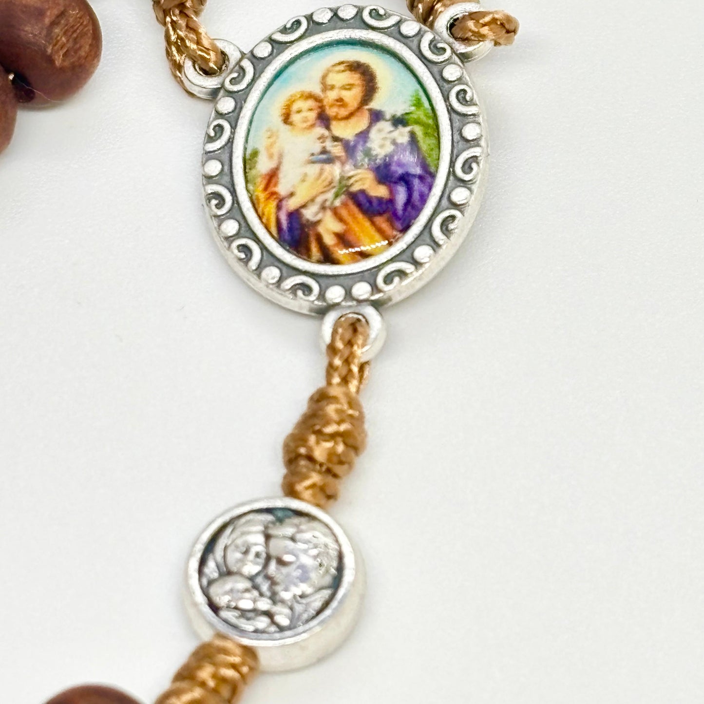 Rosario in legno - San Giuseppe