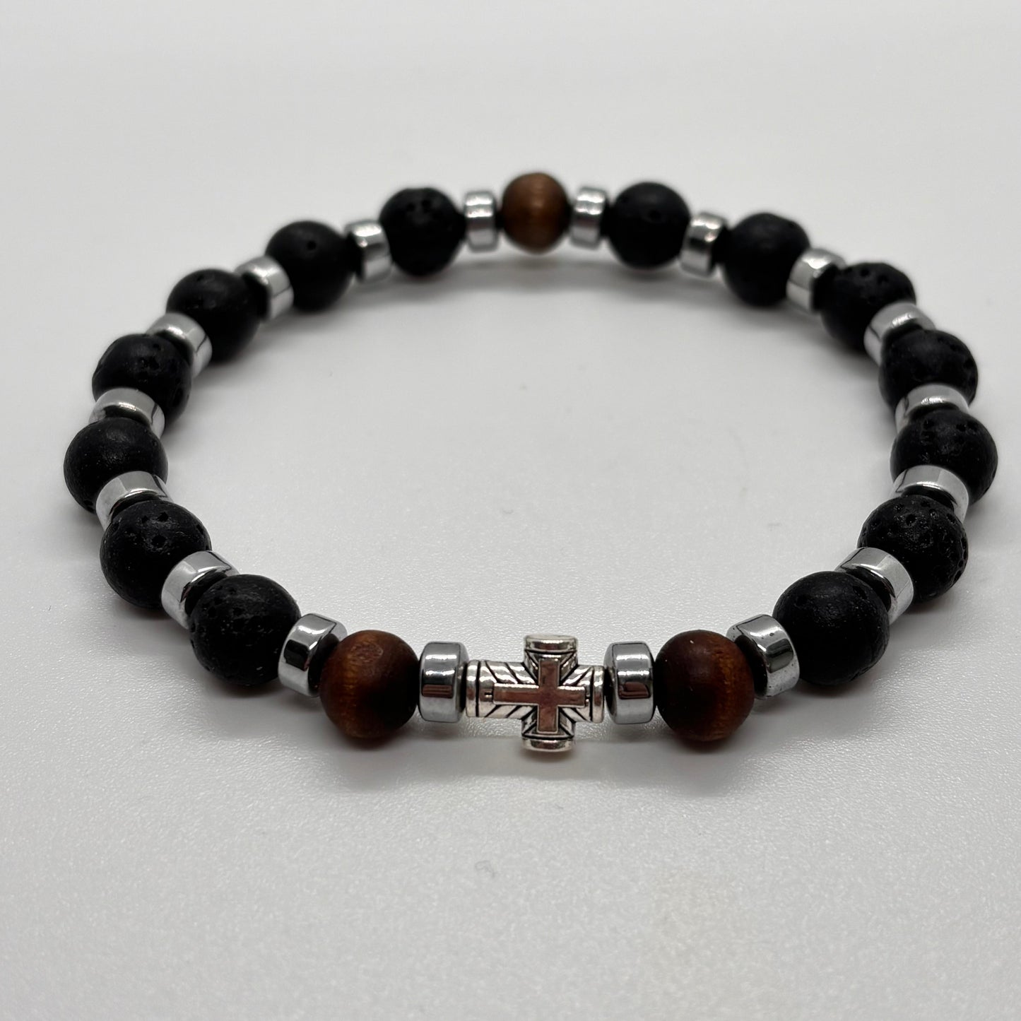 Bracciale in pietra lavica