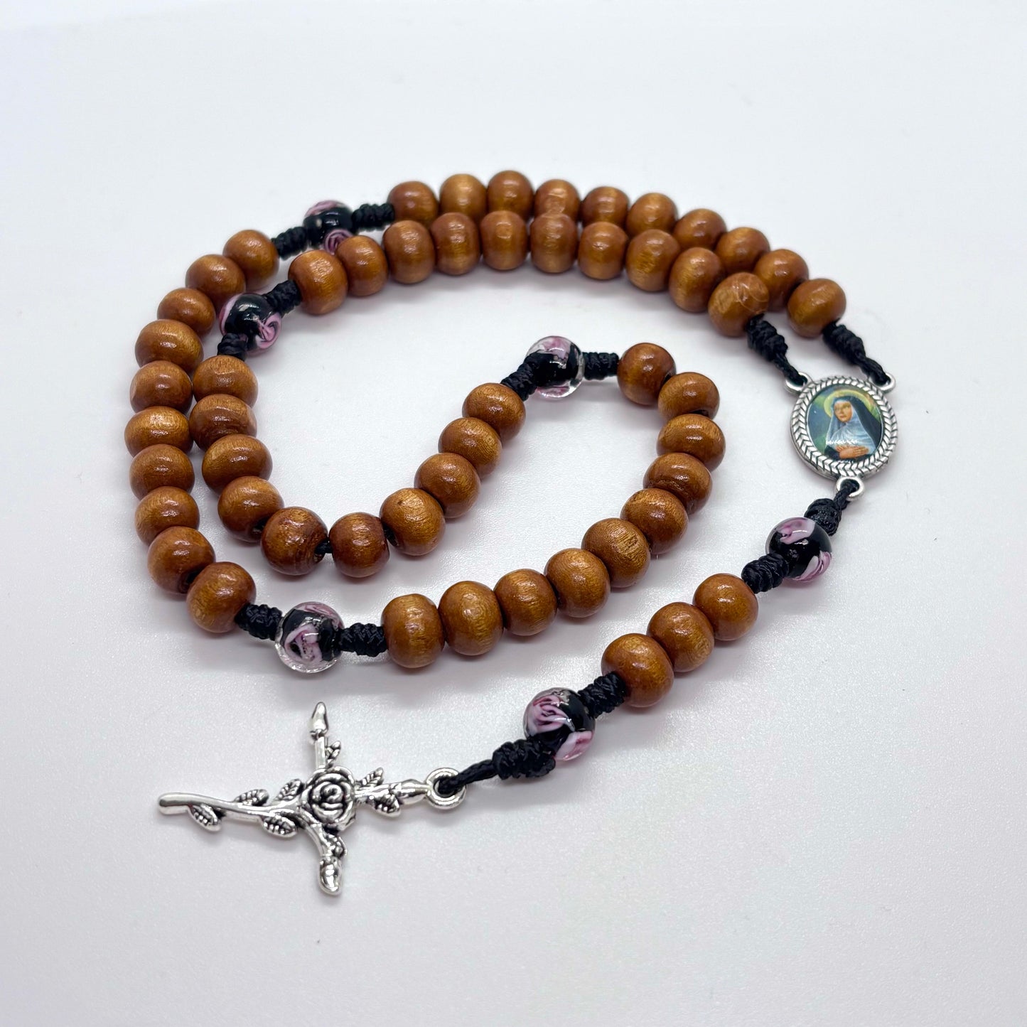 Rosario in legno- Santa Rita