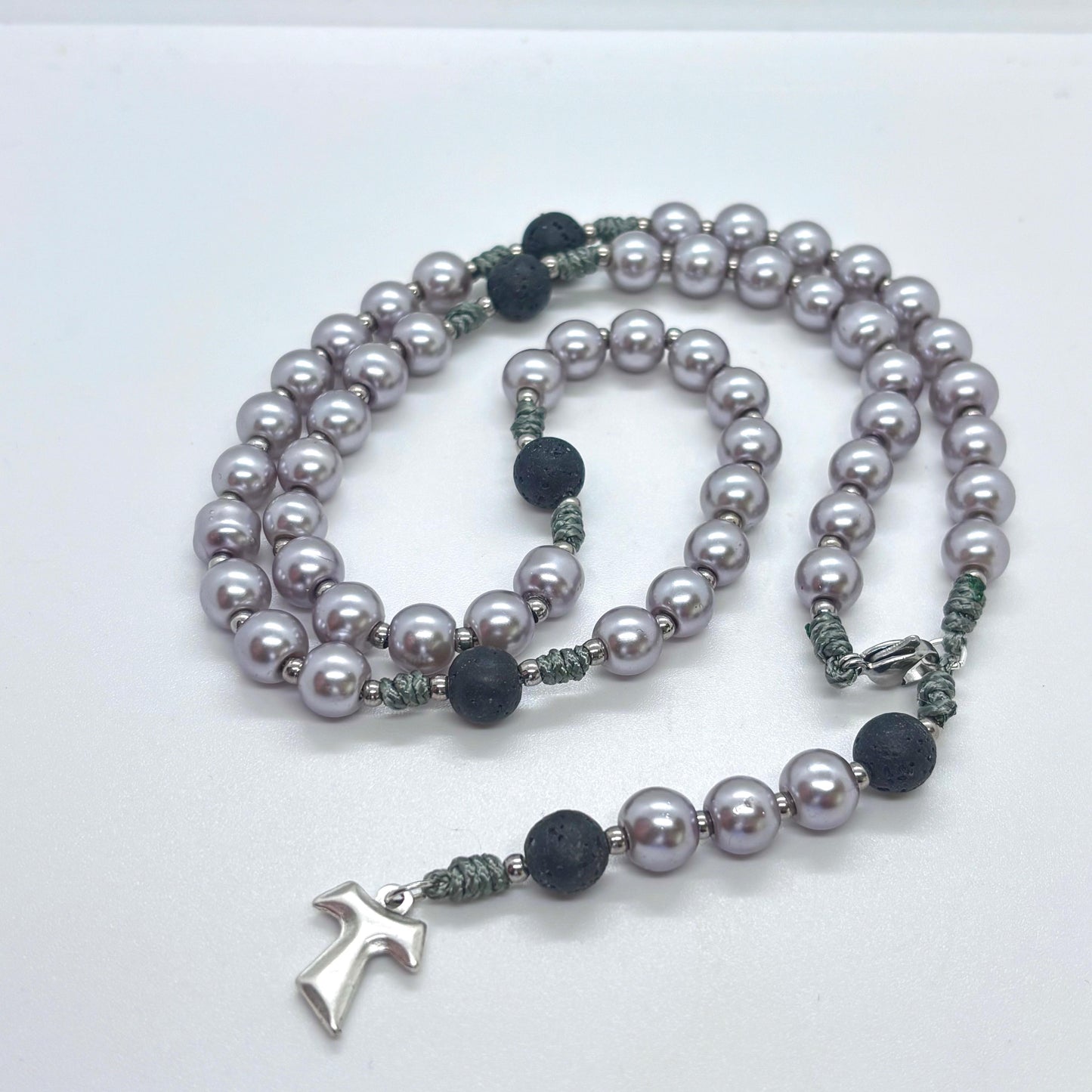 Collana/Rosario perle argento