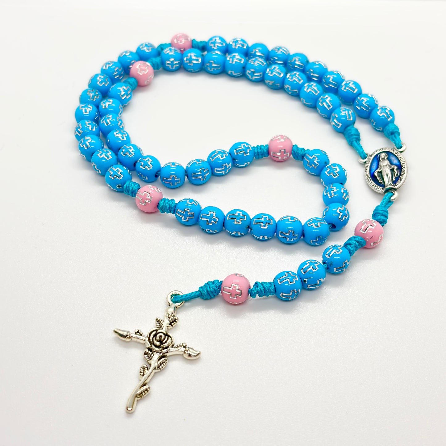 Rosario in corda - medaglia Miracolosa