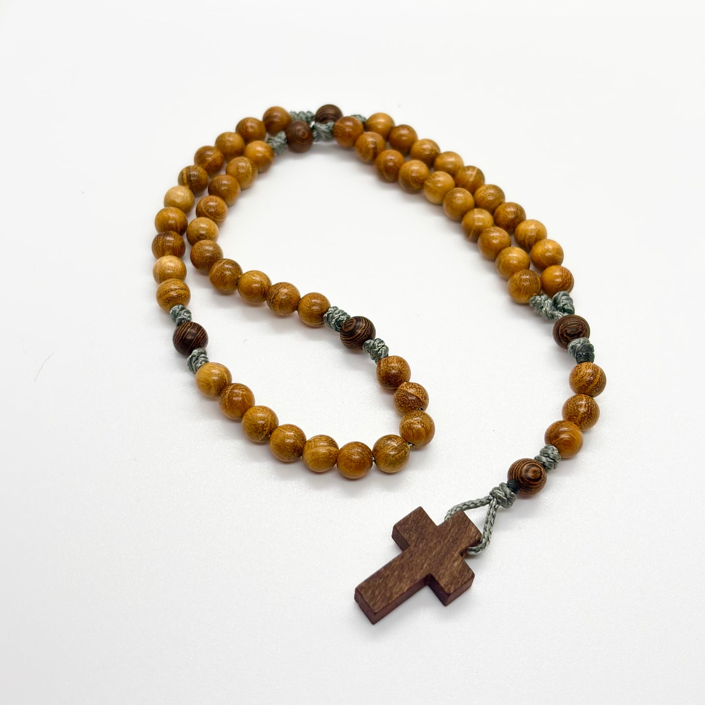 Rosario in corda e legno