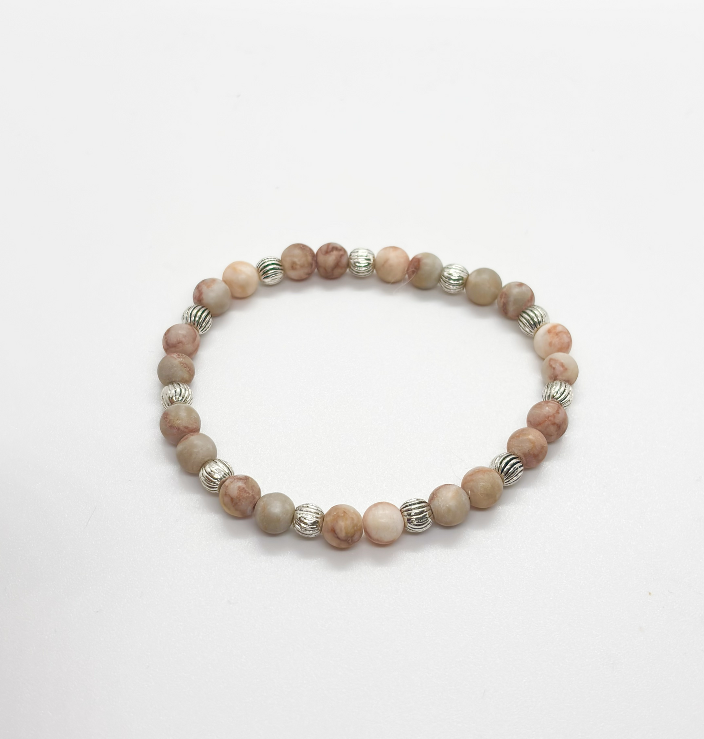 Bracciale in pietra e acciaio