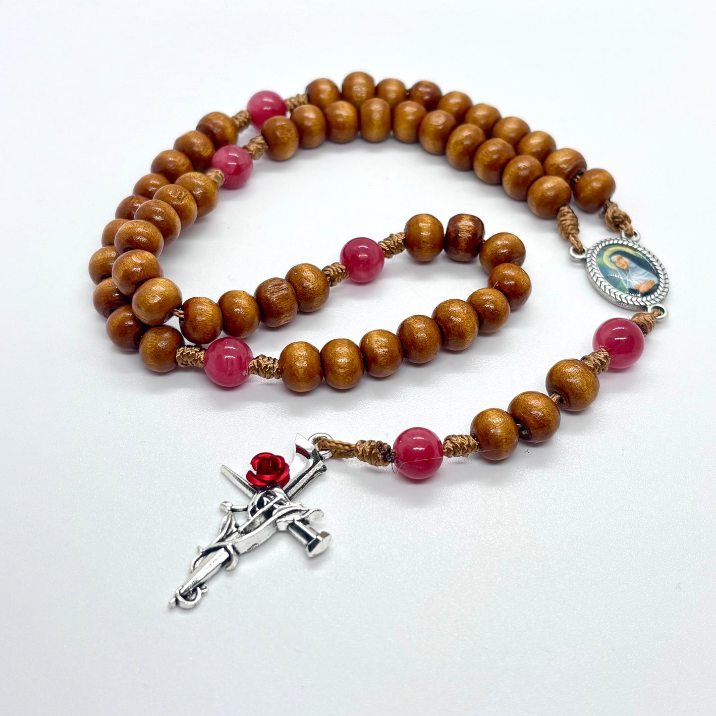 Rosario in legno- Santa Rita