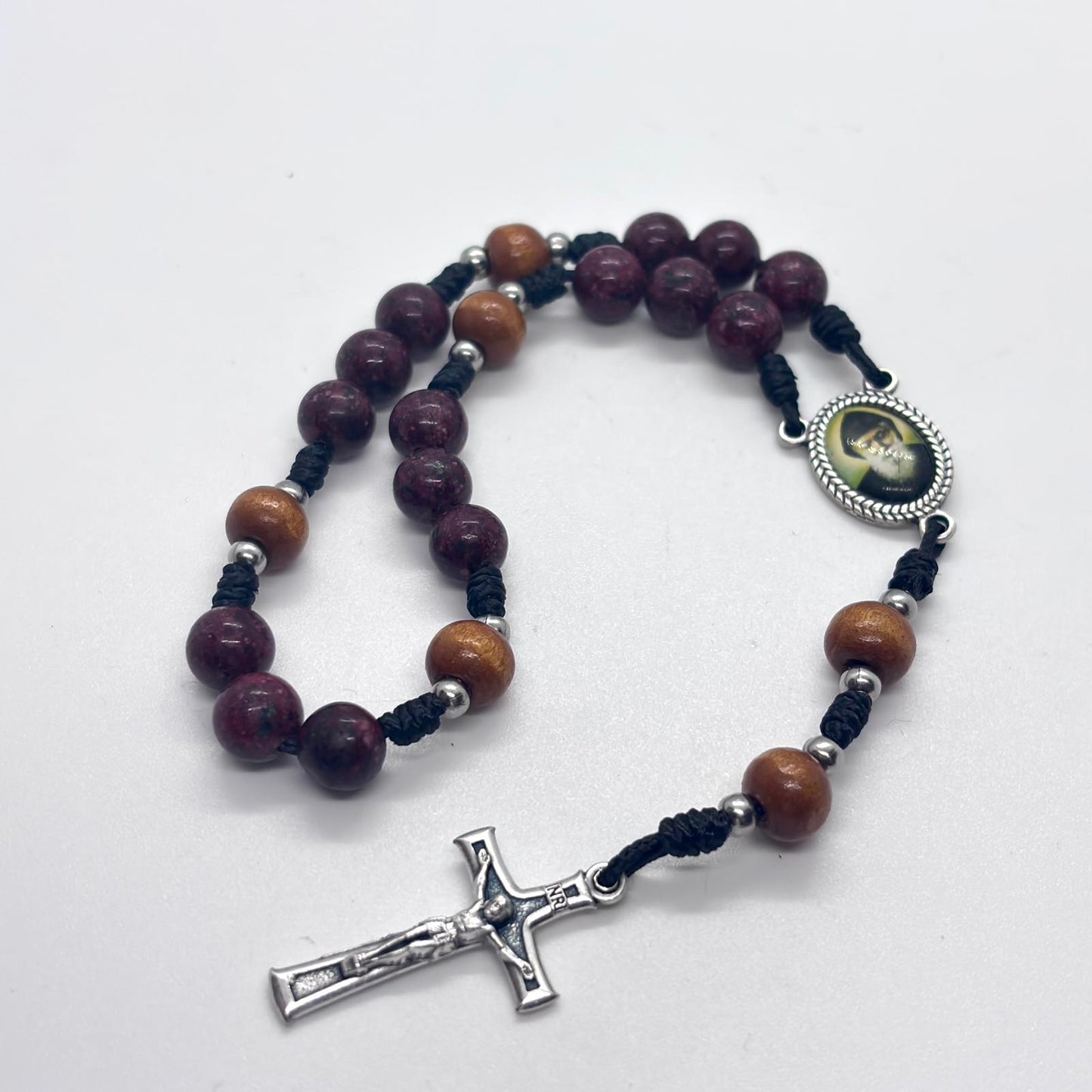 Coroncina San Charbel - in legno