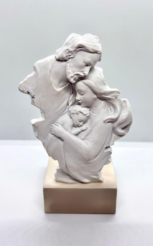 Sacra Famiglia con base porta tealight