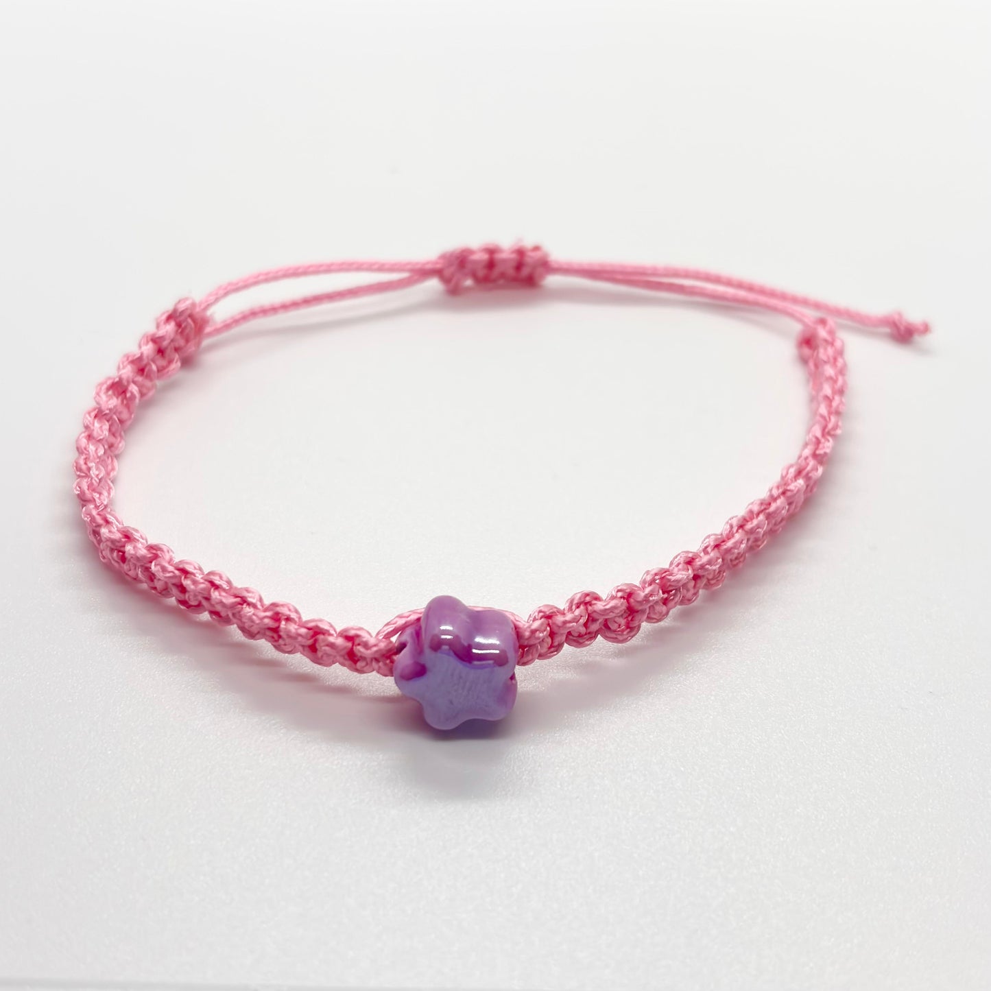 Bracciale in corda con pietra a stella