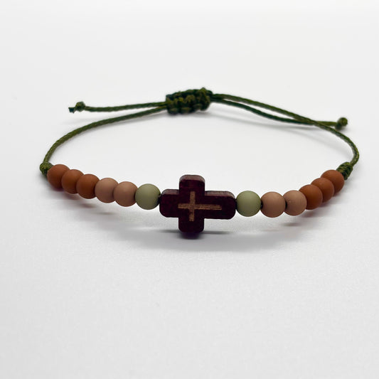 Bracciale in corda con inserto