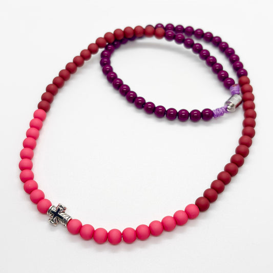 Collana donna con croce in acciaio