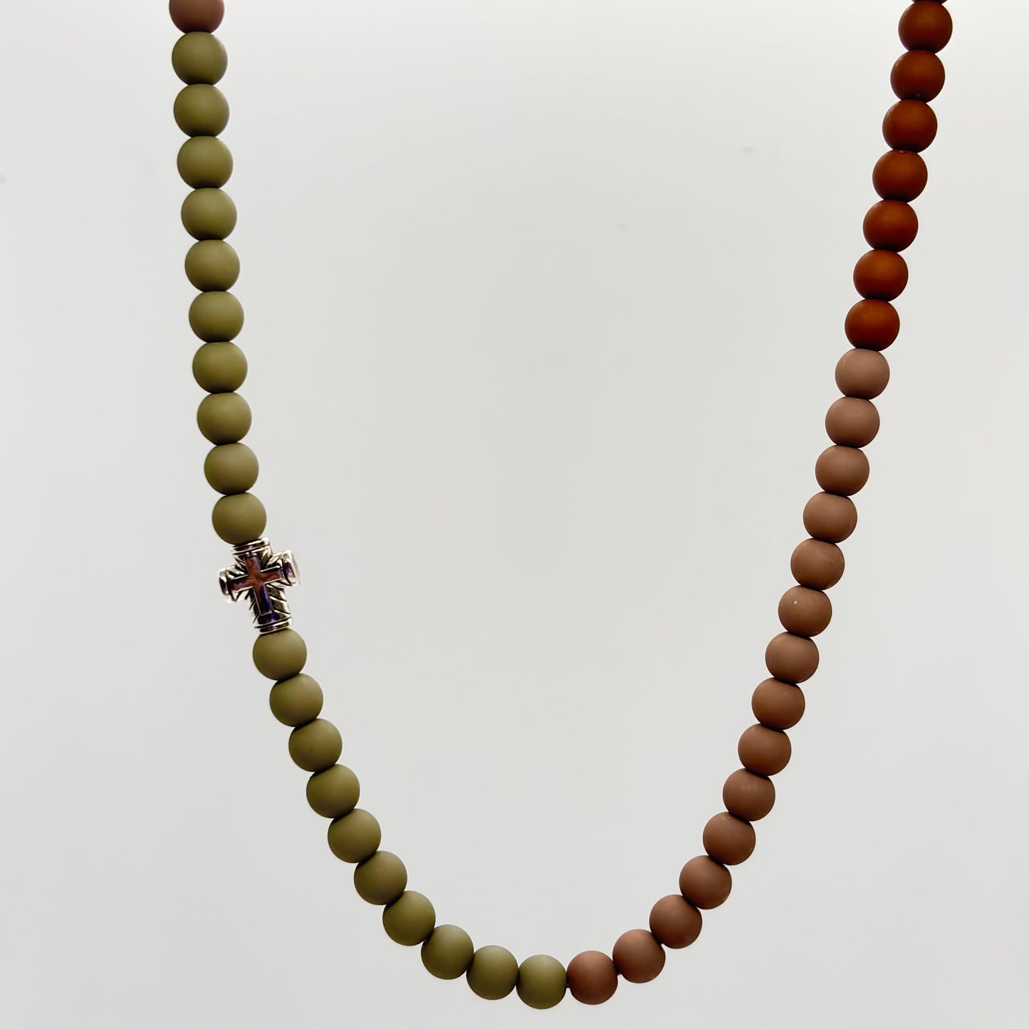 Collana donna con croce in acciaio