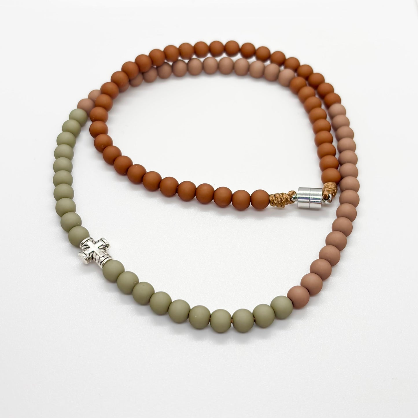 Collana donna con croce in acciaio