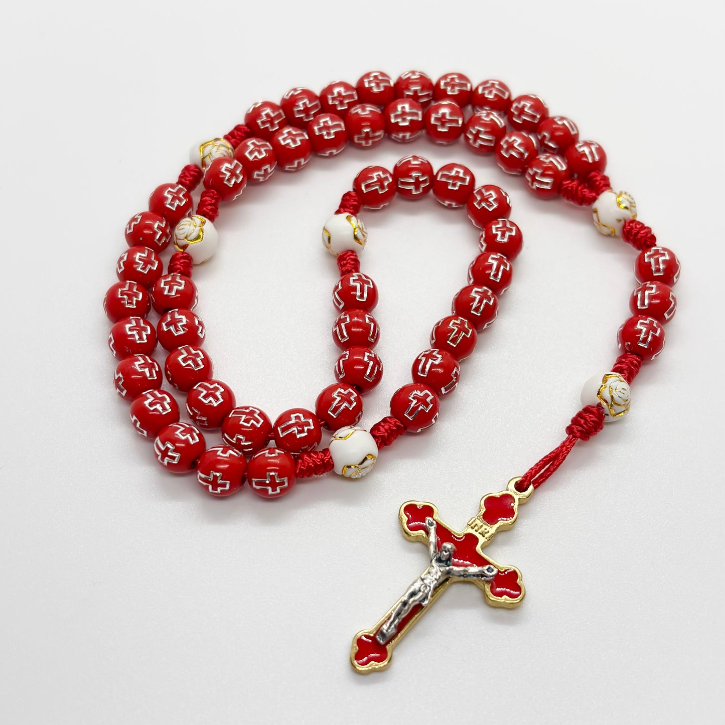 Rosario in corda con grani