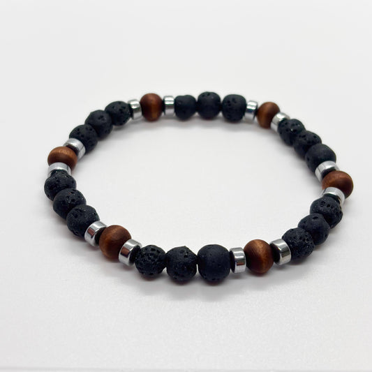 Bracciale in pietra lavica