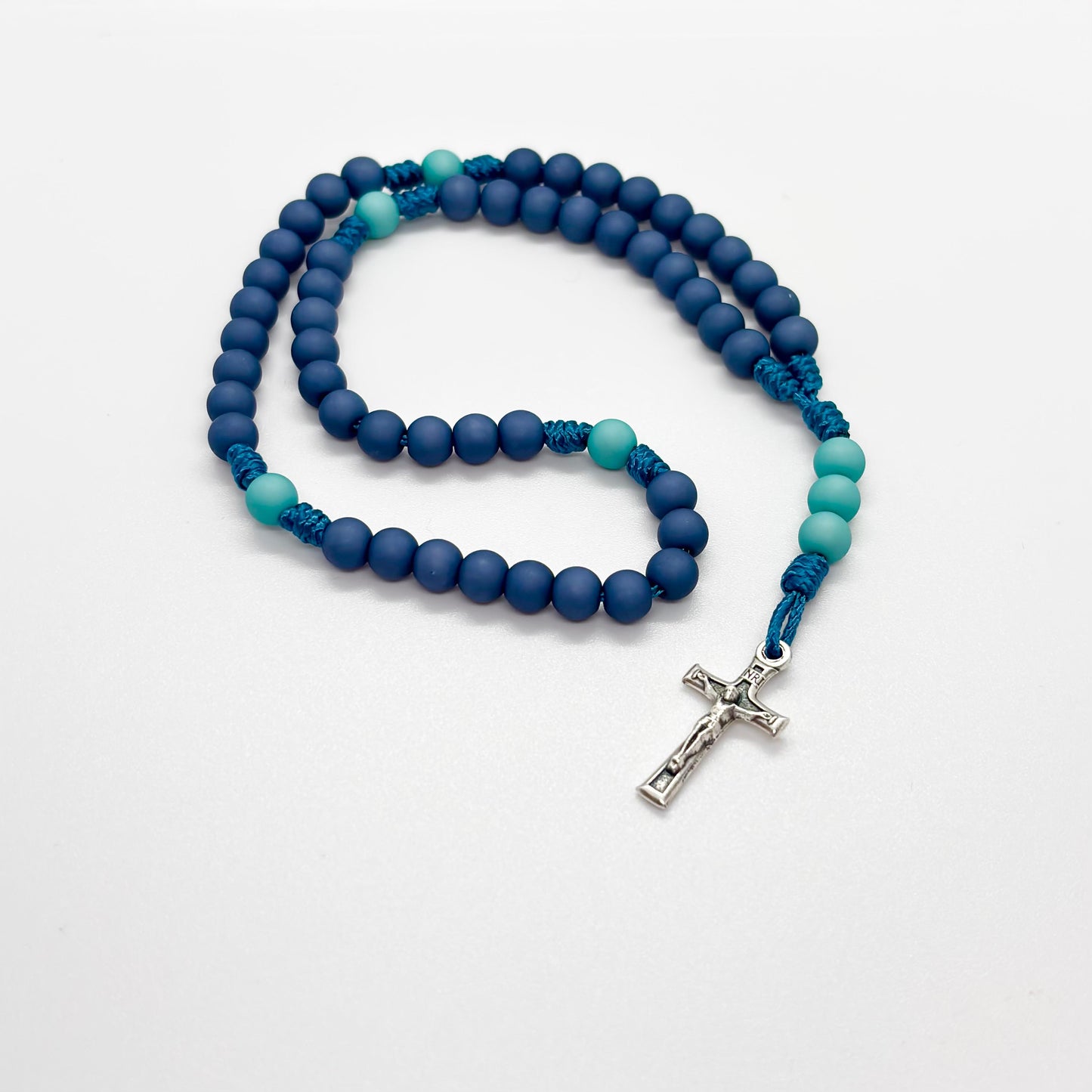 Rosario in corda - acrilico/zama  (varie colorazioni)