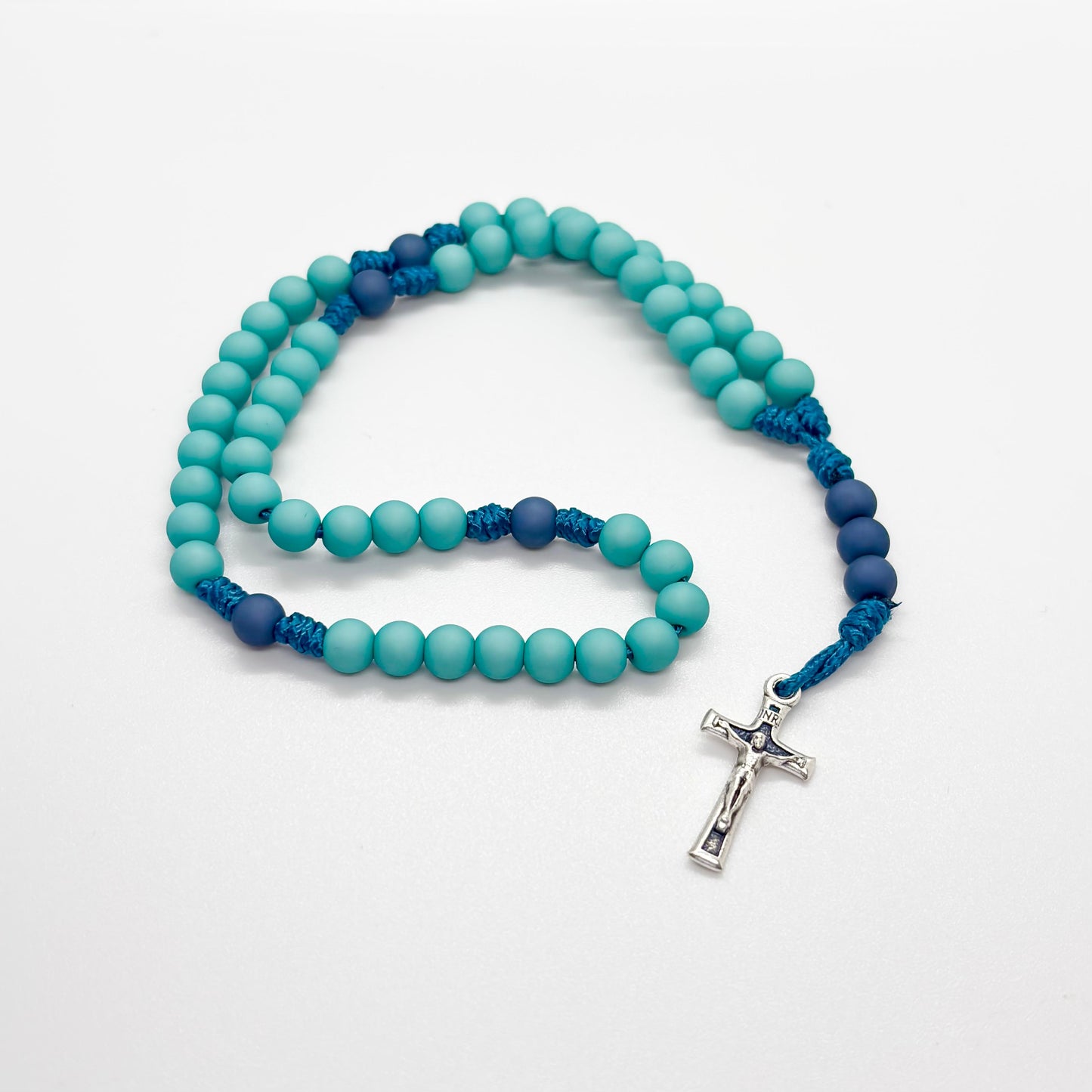 Rosario in corda - acrilico/zama  (varie colorazioni)