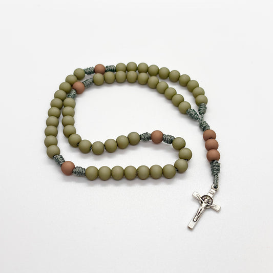 Rosario in corda - acrilico/zama  (varie colorazioni)