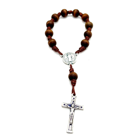 Rosario decina in legno