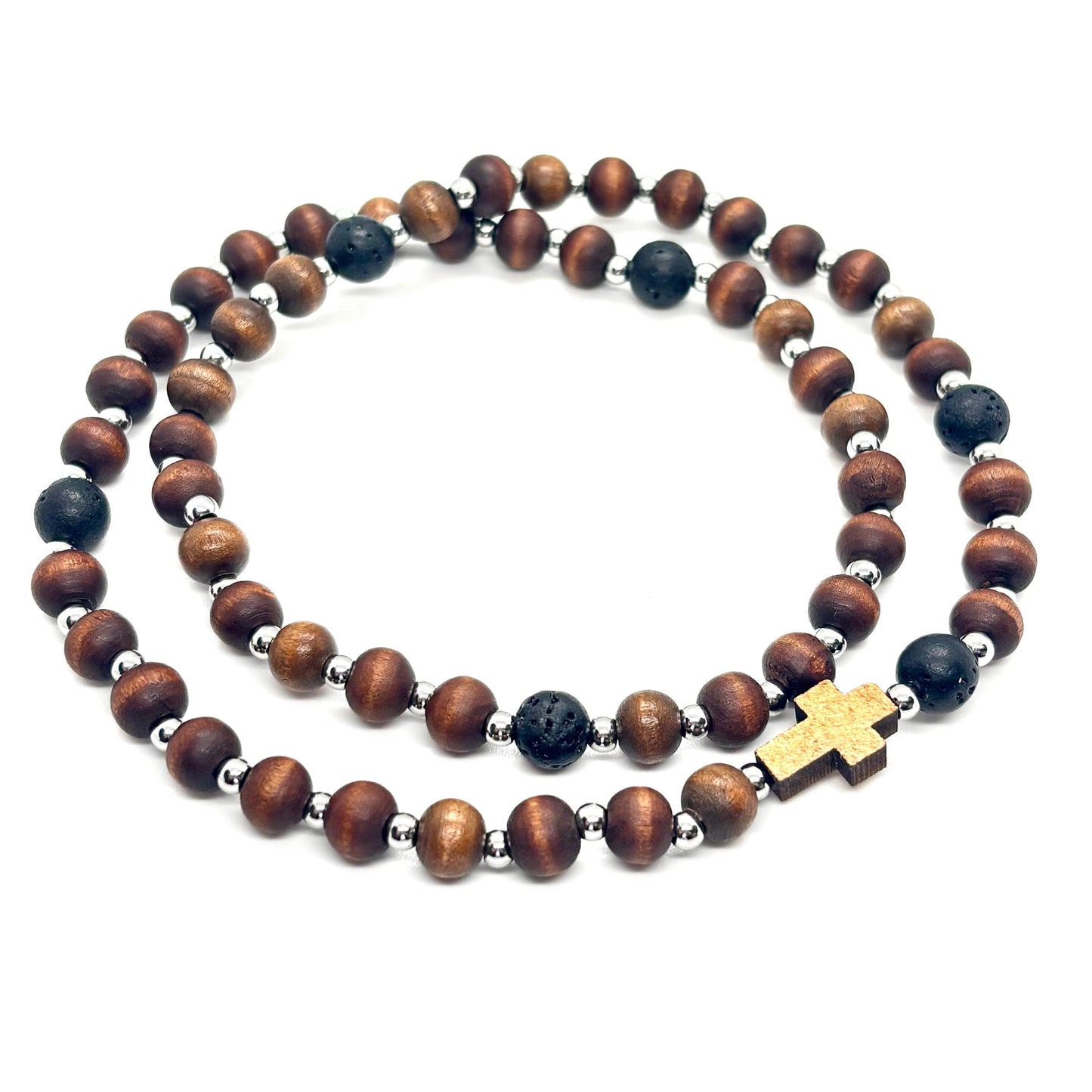 Collana- Rosario in legno