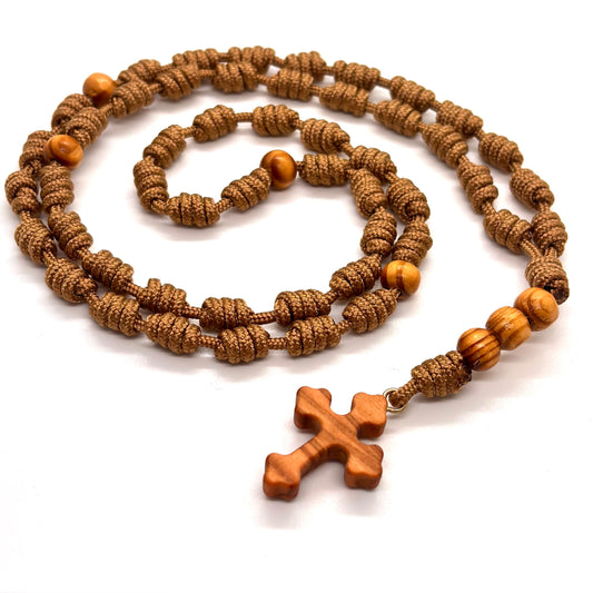 Rosario con nodi - Beige