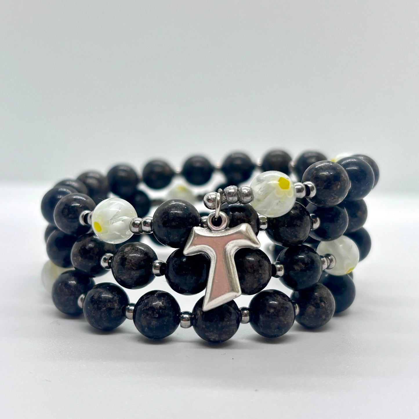 Bracciale/rosario a spirale