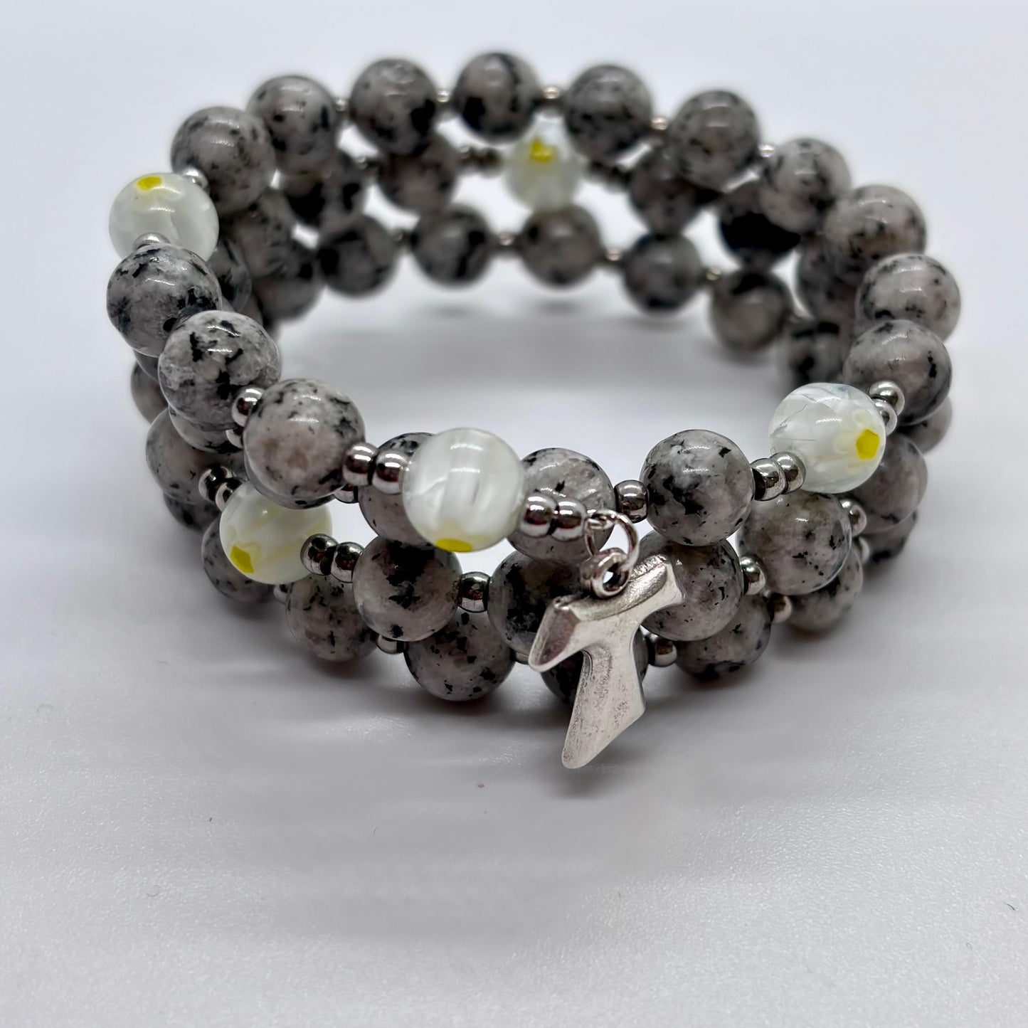 Bracciale/rosario a spirale