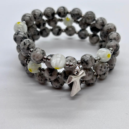 Bracciale/rosario a spirale