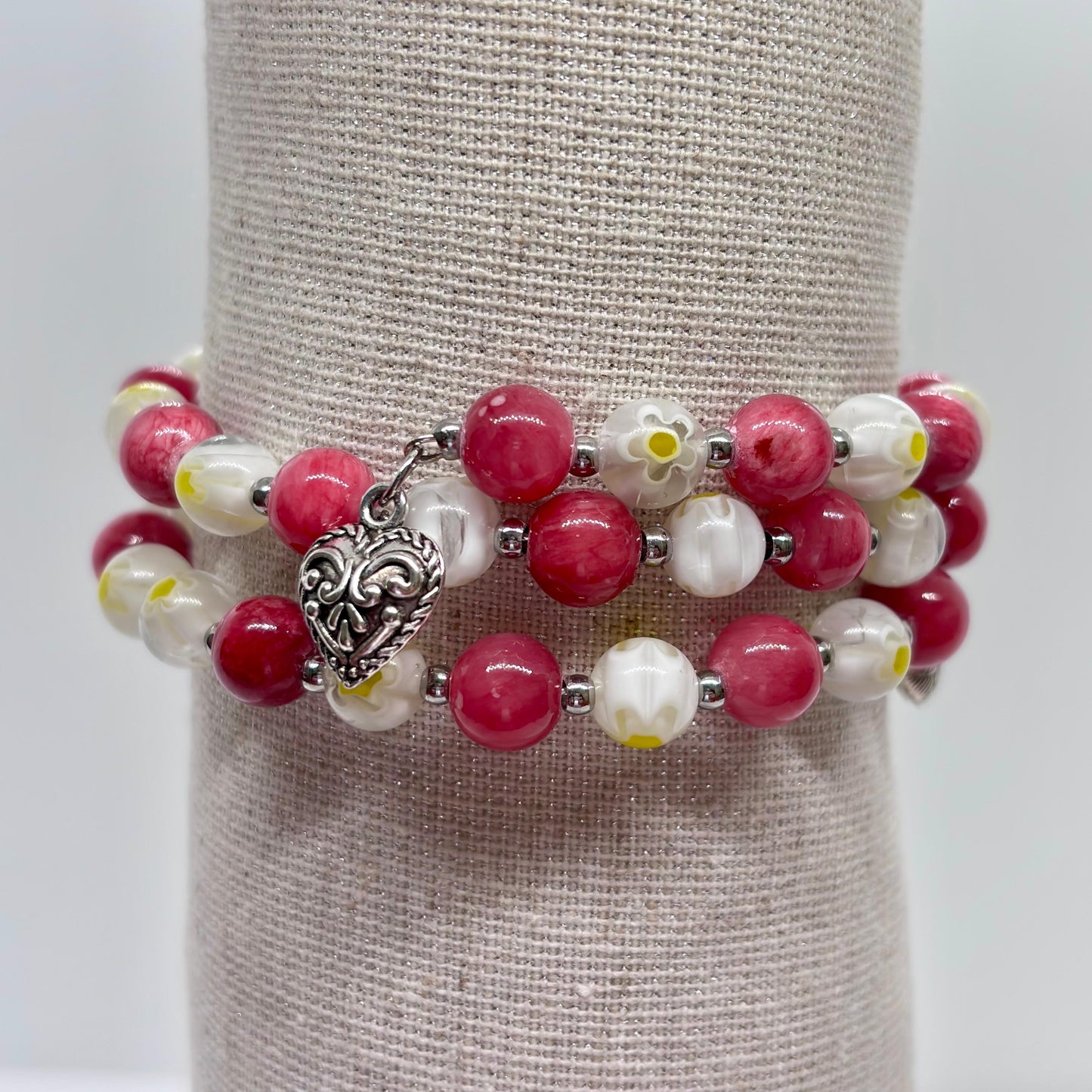 Bracciale a spirale con cuore