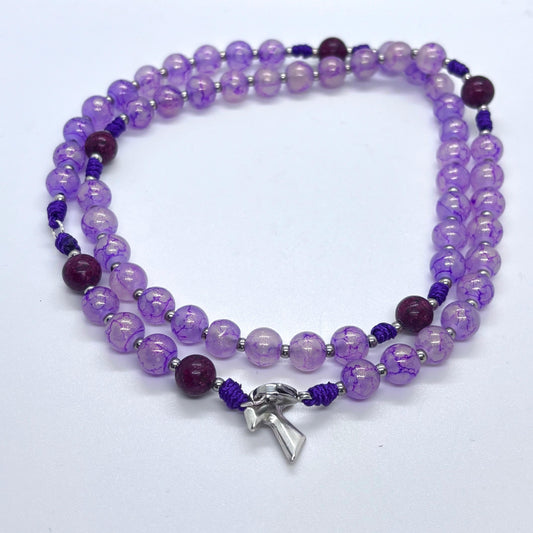 Collana/Rosario Pietre Viola