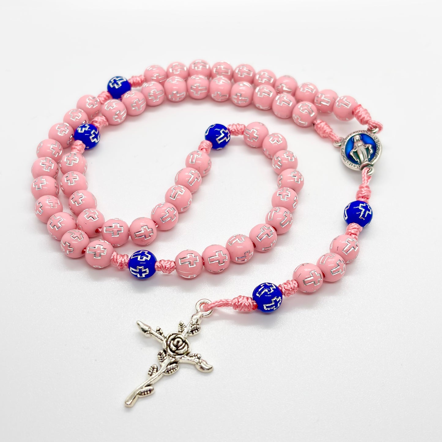 Rosario in corda - medaglia Miracolosa