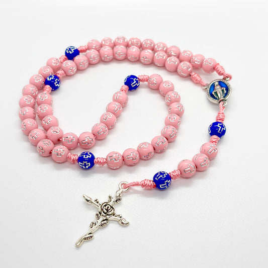 Rosario in corda - medaglia Miracolosa