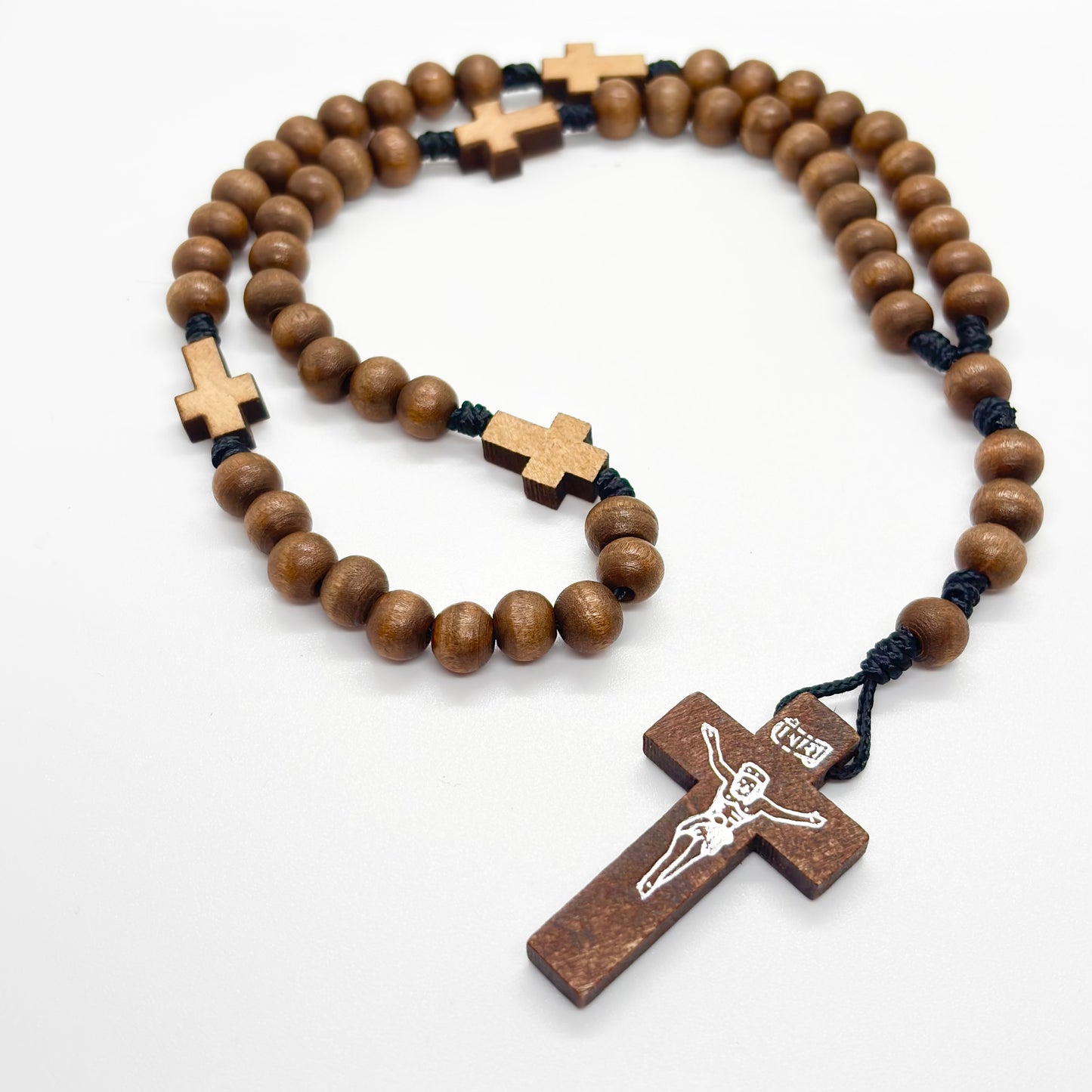 Rosario in corda e legno