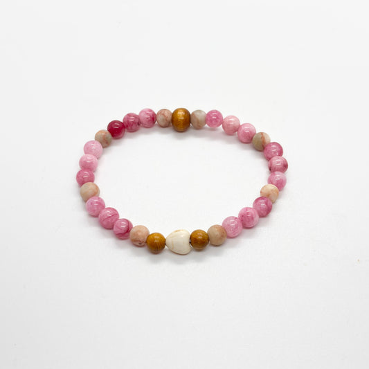 Bracciale in pietra  - cuore