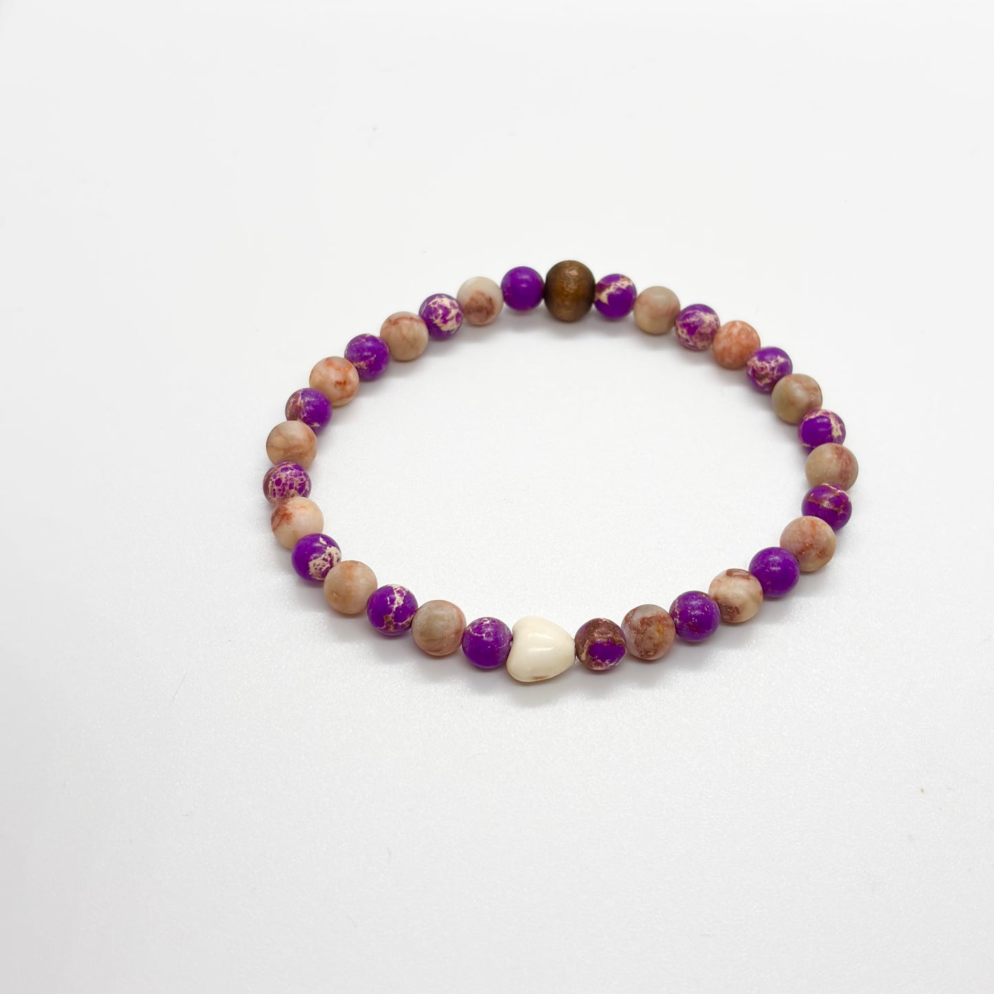 Bracciale in pietra  - cuore