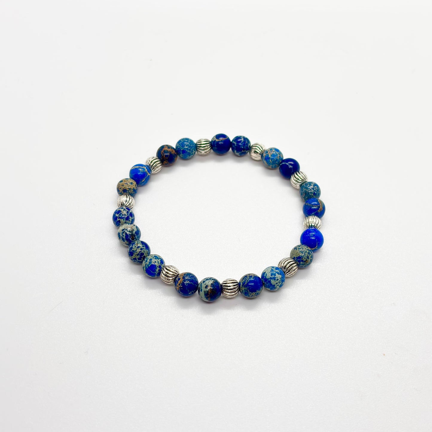 Bracciale in pietra e acciaio