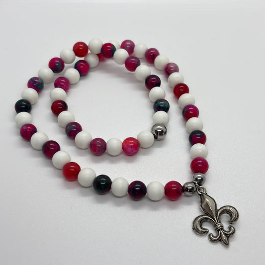 Collana donna con giglio