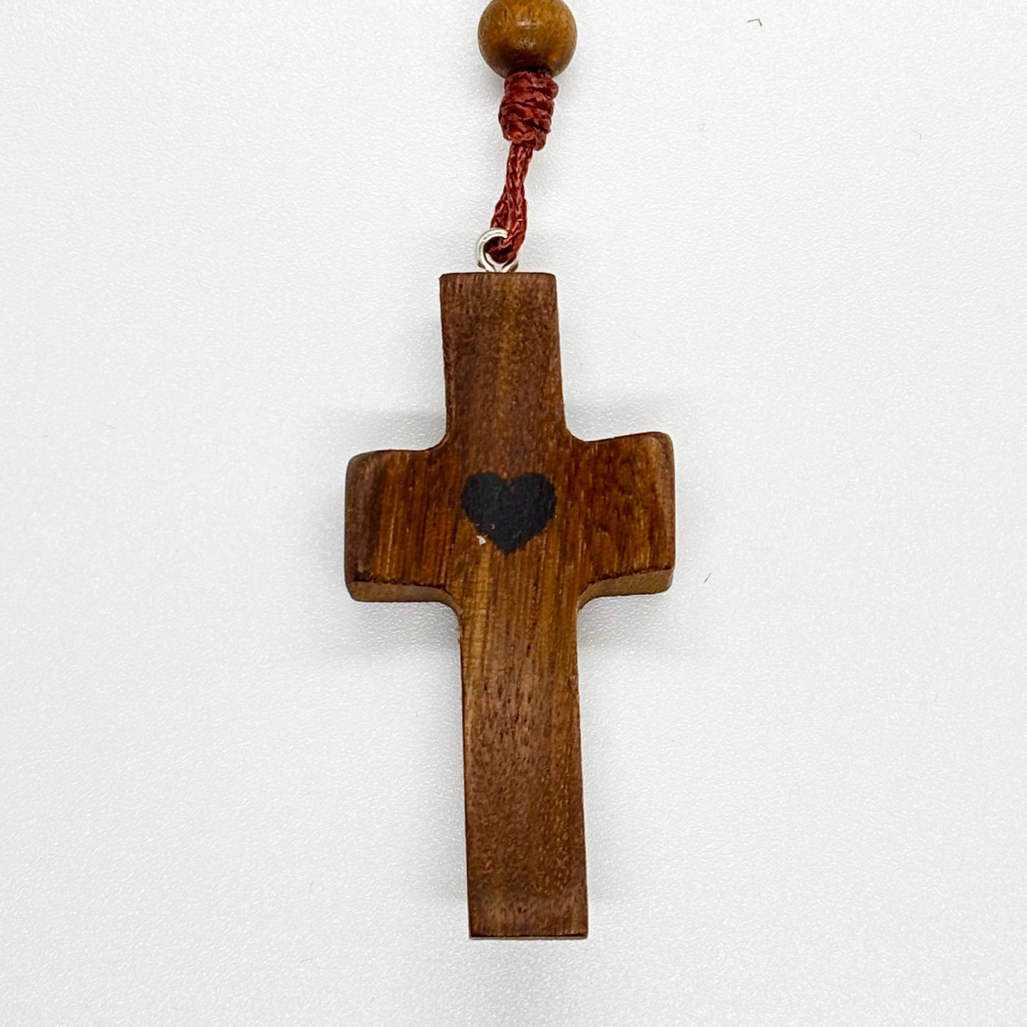 Rosario in legno - croce preghiera