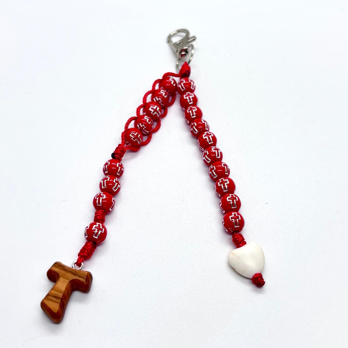 Rosario Charm - Acrilico rosso