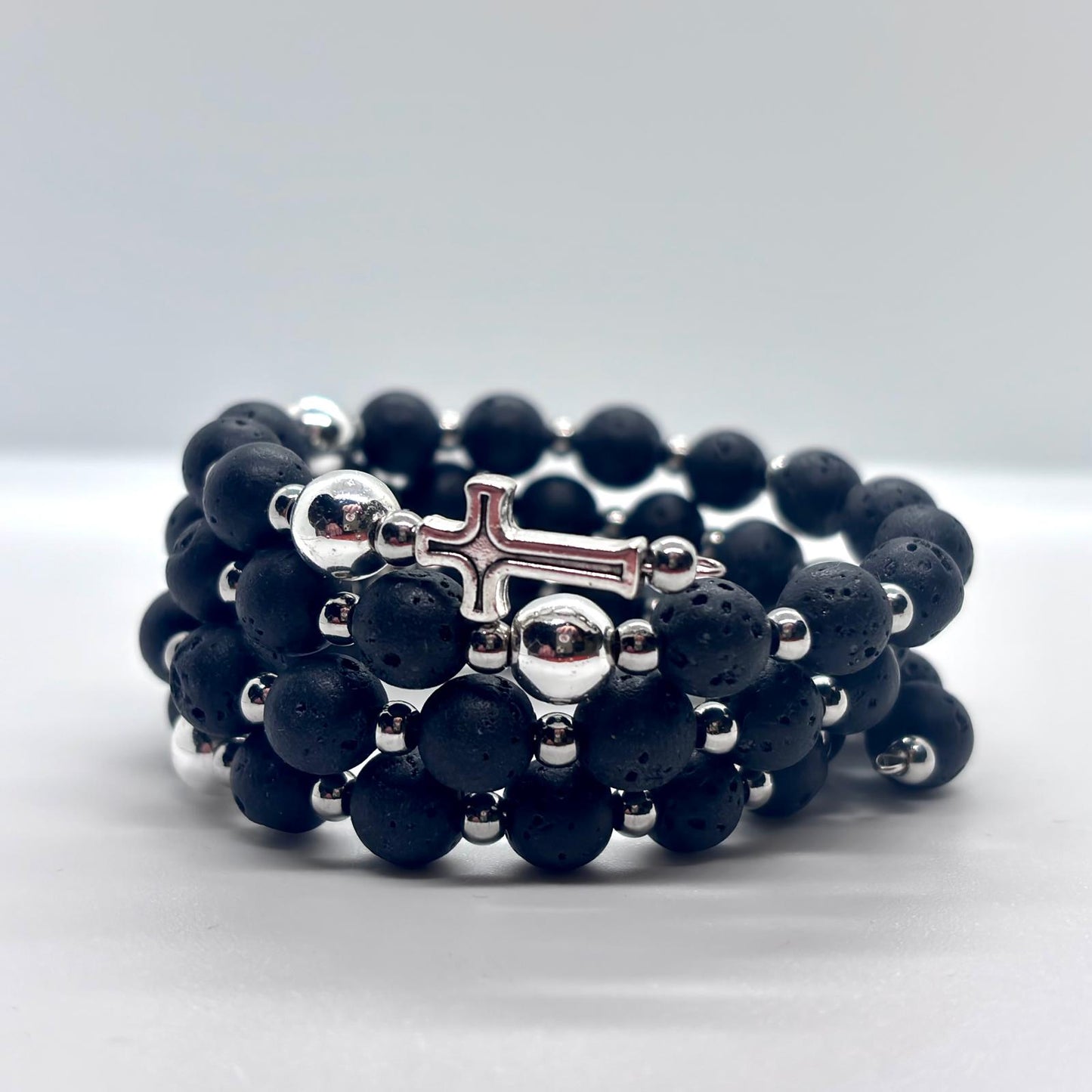 Bracciale/rosario a spirale