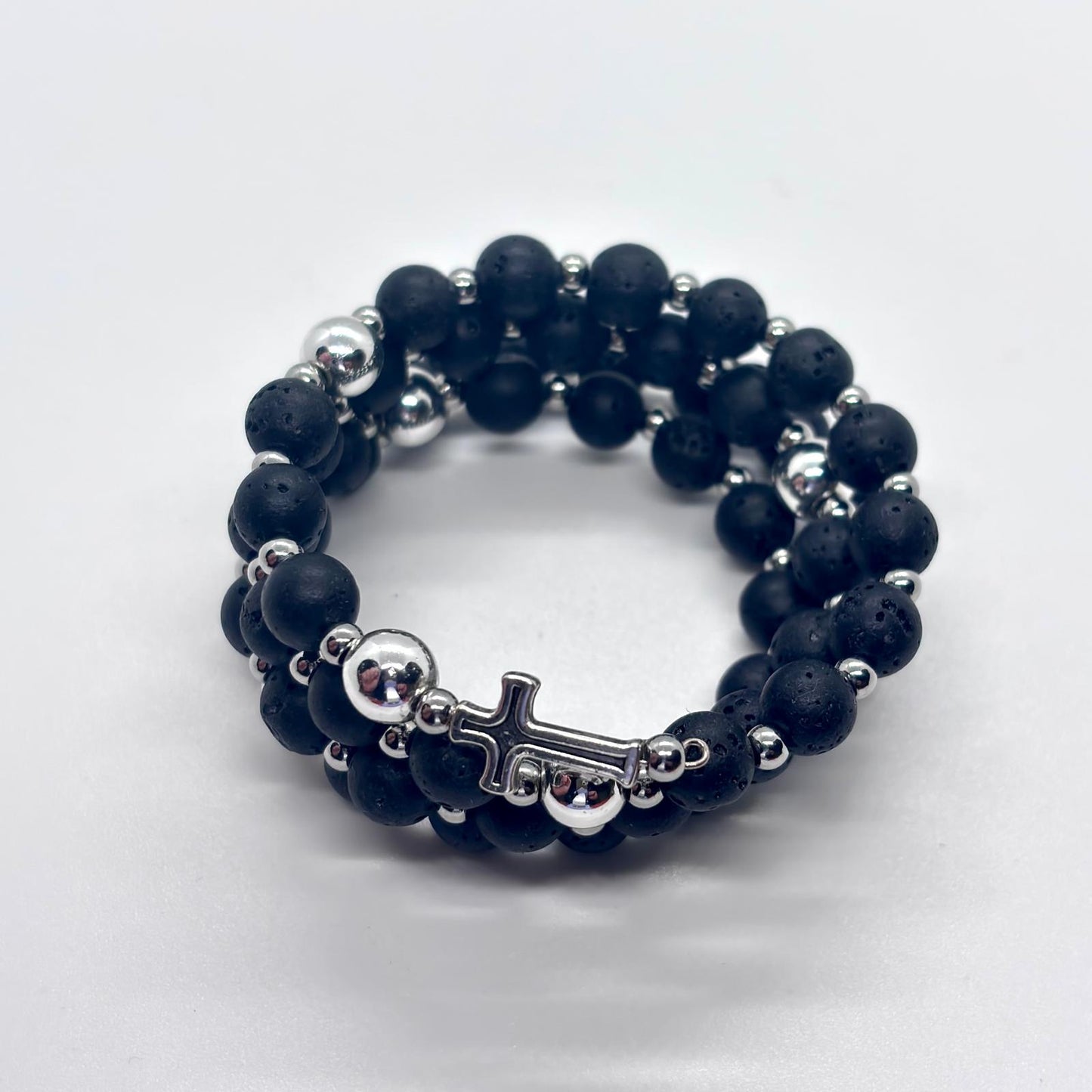 Bracciale/rosario a spirale