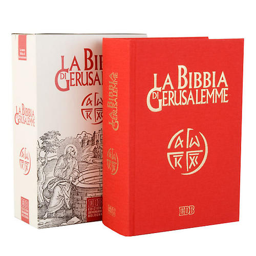 Bibbia Gerusalemme - tela rossa